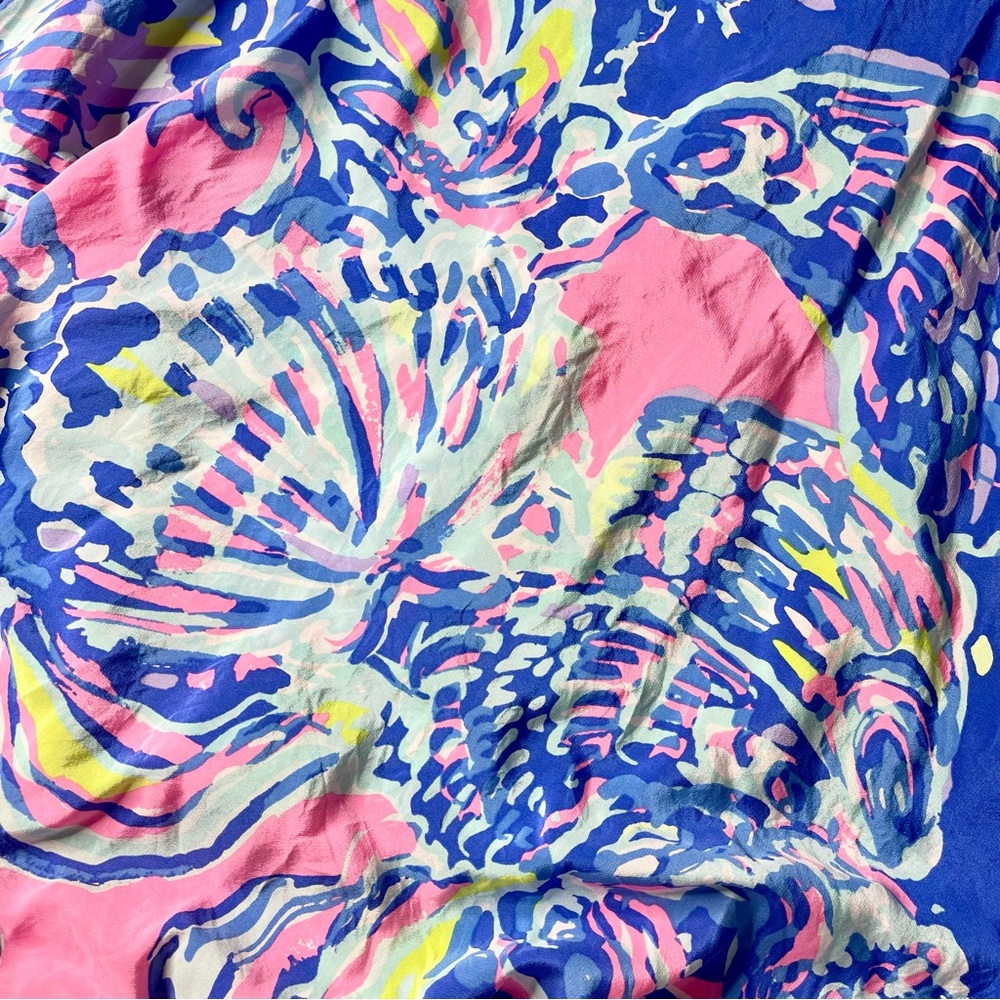Lilly Pulitzer Silk Kimi Dress. Coastal Retreat. Size XXS - Picture 3 of 7